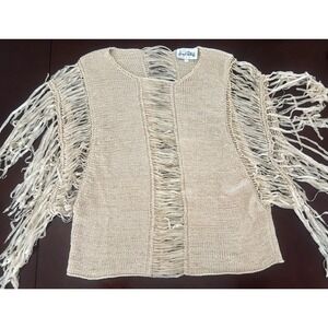 Joseph Ribkoff Women's Fringe Top S/M